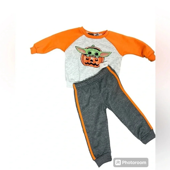 Star Wars The Mandalorian Baby Yoda Halloween 2 Piece Outfit 18 Month - Picture 1 of 4